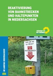 Reaktivierung von Bahnstrecken und Haltepunkten in Niedersachsen