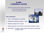 KLIMA I ENERGIJA VJETRA - DrÅ¾avni hidrometeoroloÅ¡ki zavod