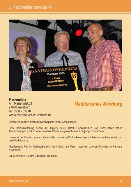 Franken 2009 - Gastronomiepreis