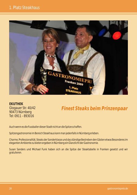 Franken 2009 - Gastronomiepreis