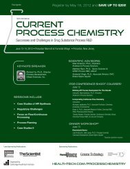 Current Process Chemistry - Cambridge Healthtech Institute