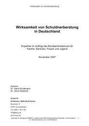 Wirksamkeit von Schuldnerberatung in Deutschland - Kwup.de