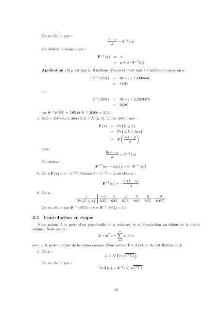 Correction des exercices du livre La Gestion des Risques Financiers