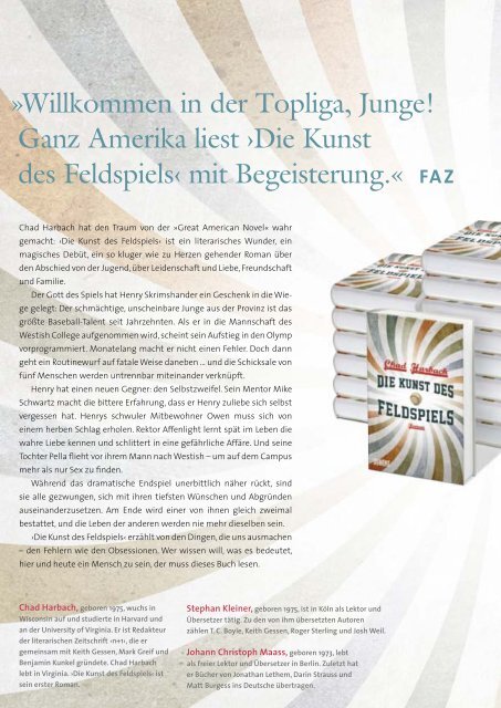 Herbst 2012 Literatur & Sachbuch