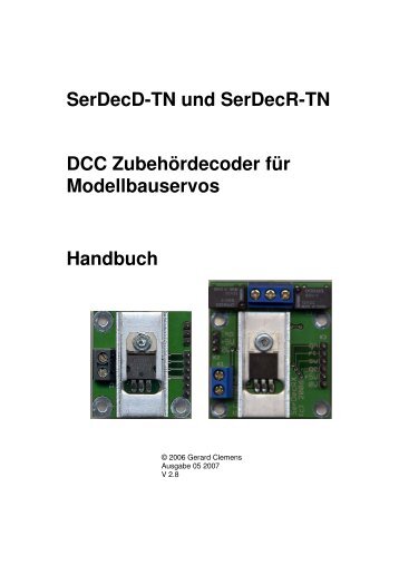 Bedienungsanleitung ZubehÃ¶rdecoder - Bahn-in-Haan.de
