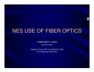 NES USE OF FIBER OPTICS - Utilities Telecom Council