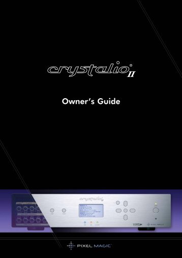 Crystalio II Pro VPS-3800 Video Processor ... - CurtPalme.com