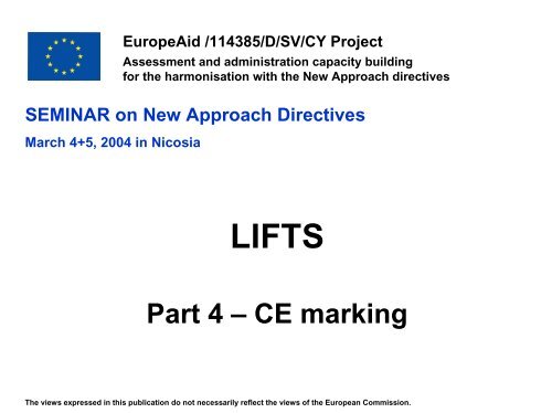 Must the CE marking be affixed to every lift car?