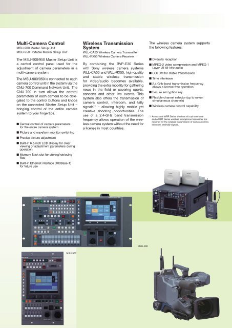 BVP-E30 Series - vitelsanorte.com