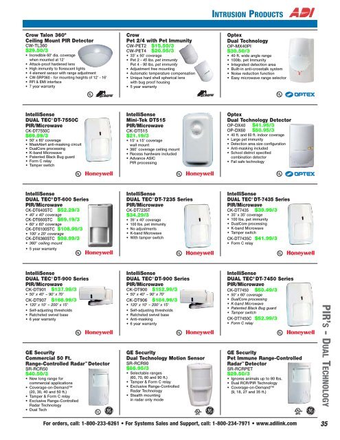 intrusion products - 4MAX