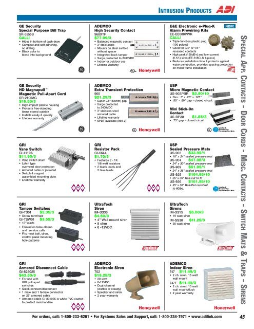 intrusion products - 4MAX