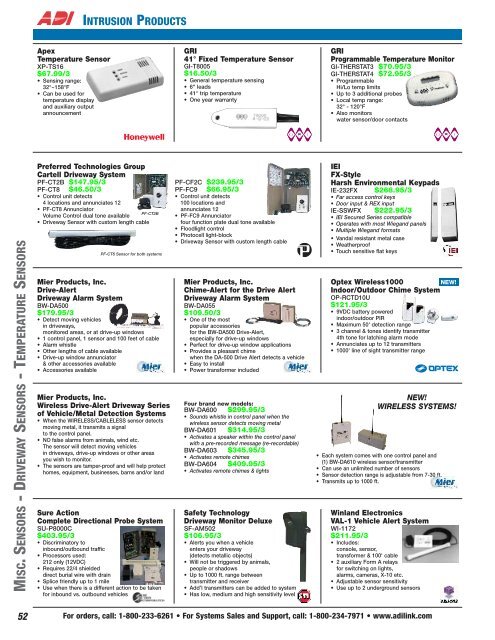 intrusion products - 4MAX