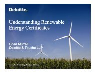 Understanding Renewable Energy Certificates - Deloitte