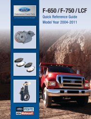 F-650/F-750/LCF Quick Reference Guide - Power Stroke Diesel
