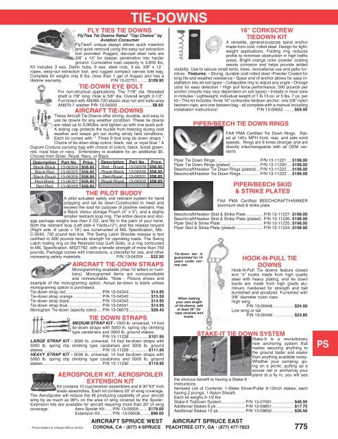 OXYGEN SYSTEMS - Aircraft Spruce