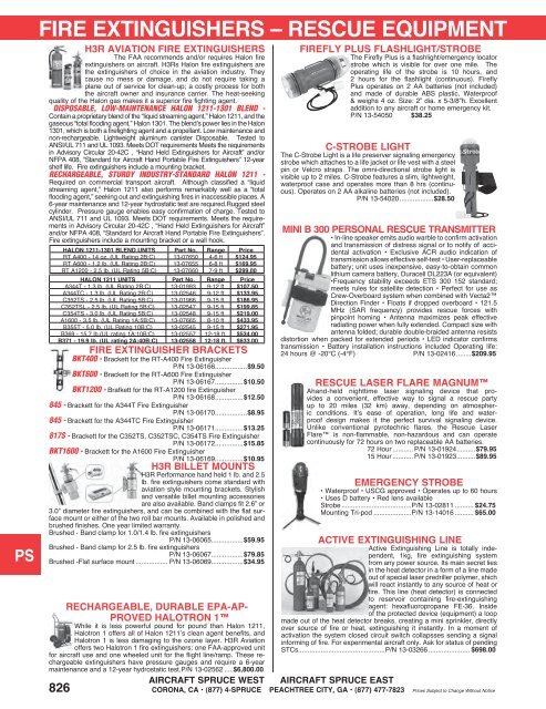 OXYGEN SYSTEMS - Aircraft Spruce