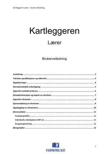 Kartleggeren - Fagbokforlaget