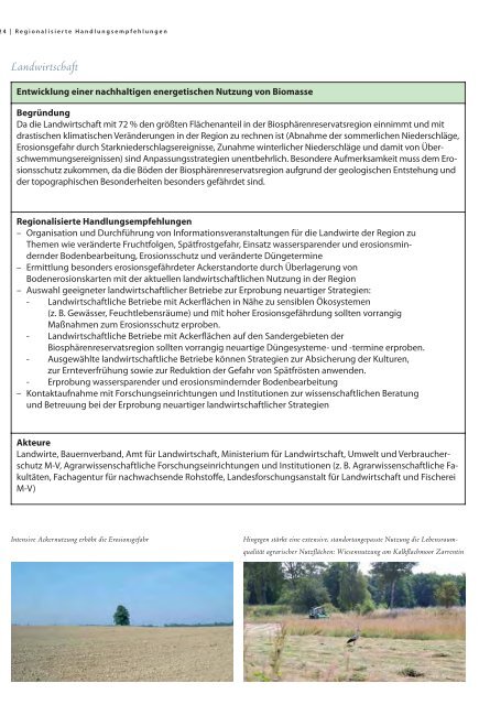 Regionale Bewertung des Klimawandels und Entwicklung von ...