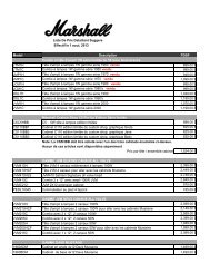 Liste De Prix Detaillant Suggere Effectif le 1 aout ... - Erikson Music