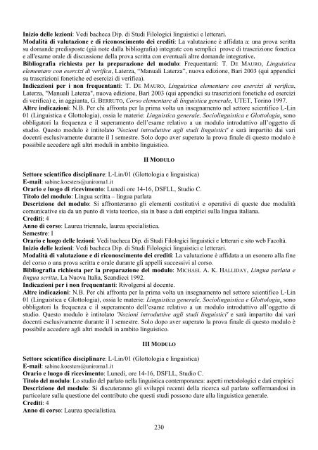 Archeologia - FacoltÃ  di Scienze Umanistiche - Sapienza