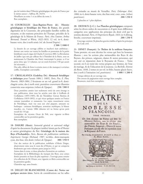 bibliothÃ¨que d'un gÃ©nÃ©alogiste - Librairie historique Clavreuil