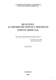 buletinul medical 5 2010.indd - Academia de ÅtiinÅ£e a Moldovei