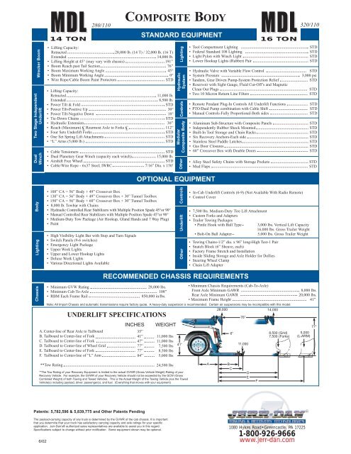 Jerr-Dan MDL 280 14-Ton Independent - Twin State Equipment