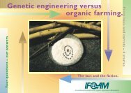 Genetic engineering versus organic farming. - Push-Pull