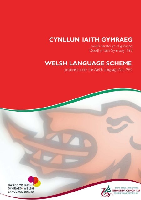 Cynllun Iaith Gymraeg - Rhondda Cynon Taf