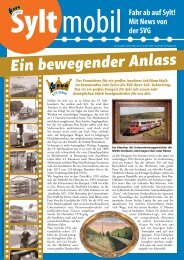 Ein bewegender Anlass - Sylter Verkehrsgesellschaft