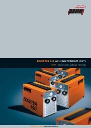 BOOSTER 140 WELDING WITHOUT LIMITS - Rehm GmbH  u. Co KG