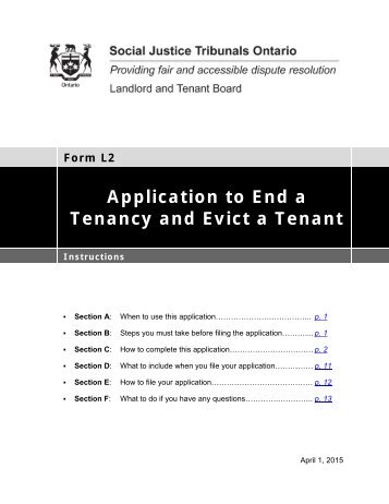 N4 Instructions Landlord Tenant Board