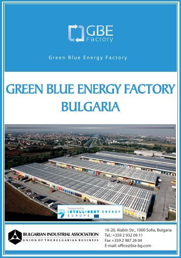 GREEN BLUE ENERGY FACTORY BULGARIA - GBEfactory