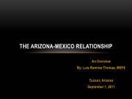 The Arizona-Mexico Relationship, An Overview