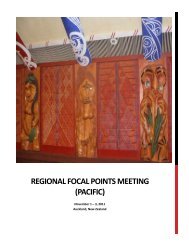regional focal points meeting (pacifiC) - Commonwealth of Learning