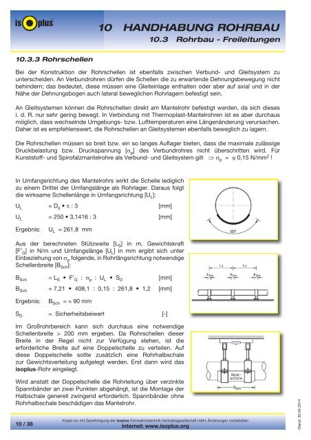 10 HANDHABUNG ROHRBAU 10 - isoplus FernwÃ¤rmetechnik