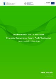 Zasada rÃ³wnoÅci szans w projektach PO RPW - Program RozwÃ³j ...