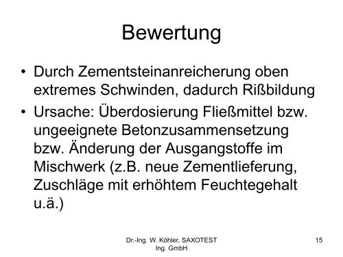 SchÃ¤den im konstruktiven Ingenieurbau - saxotest.de