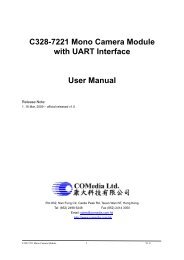 C328-7221 Mono Camera Module with UART Interface