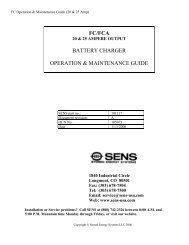 FC/FCA BATTERY CHARGER OPERATION & MAINTENANCE GUIDE