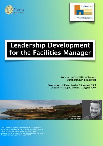 TEFMA LDFM brochure - Tertiary Education Facilities Management ...