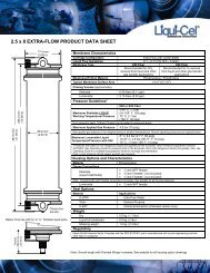 Liqui-Cel® Extra-Flow 2.5 x 8 - INSCO Group