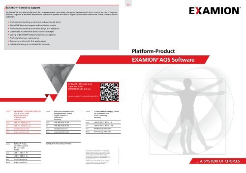 EXAMION® AQS Software and PACS