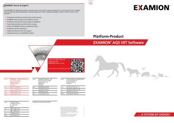 EXAMION® AQS VET Software Platform-Product