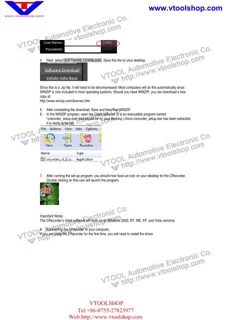 Crecorder User Guide.pdf - VtoolShop