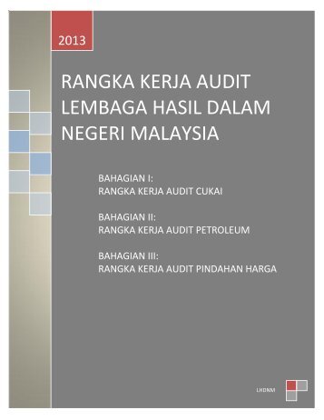 Rangka Kerja Audit LHDNM 2013