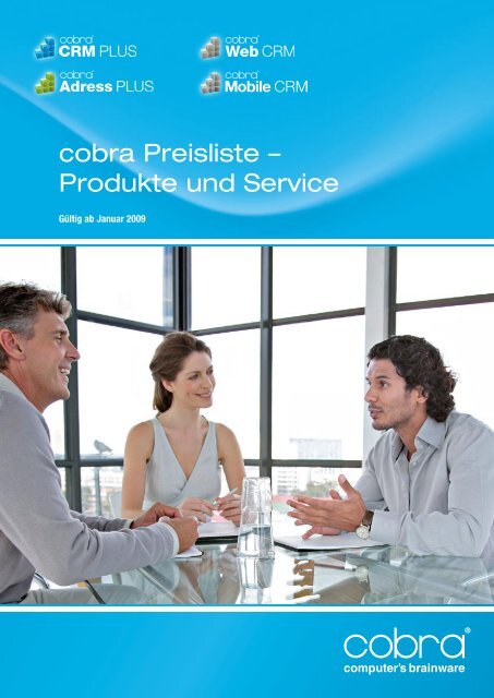 cobra Preisliste - Dieter Schirmer, EDV-Beratung