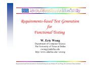 Requirements-based Test Generation for Functional Testing