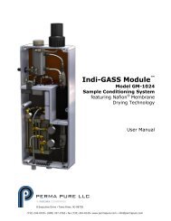 PD Gas Dryer Data Sheet - Perma Pure LLC