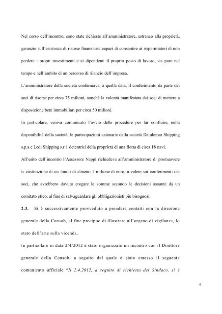 RELAZIONE DEIULEMAR.pdf - Comune di Torre del Greco